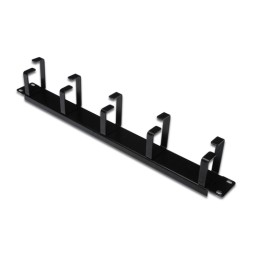 DIGITUS PANNELLO GUIDACAVI CON ANELLI PER ARMADI RACK 19 1U NERO