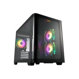 FSP FORTRON CASE M.TOWER S380 BA PANELLO LATERALE CURVO 3xARGB FANS