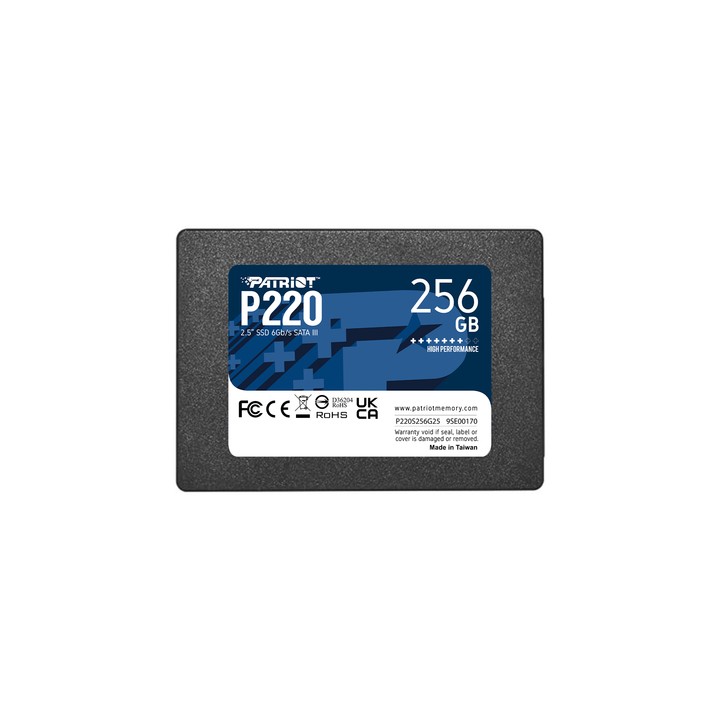 PATRIOT SSD INTERNO P220 256GB 2,5" SATA 6GB/S R/W 500/490