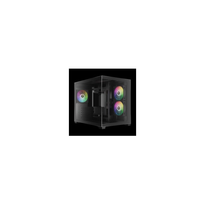 GAMDIAS CASE MID TOWER AURA GC10M V2 ARGB 2TG 3x120 ARGB
