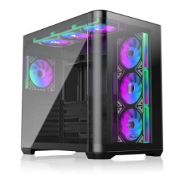 RAIJINTEK CASE M.TOWER ATREUS BT7 BLACK TG CURVED 7xEMF PWN 120 mmARGB