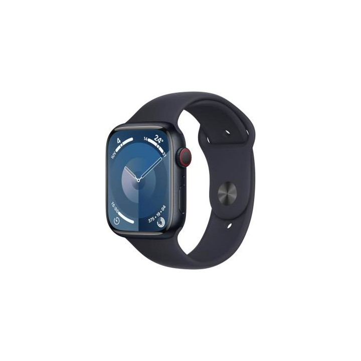 Apple Watch Serie 9 Cell 45mm Aluminium MidNight Sport Band MidNight..