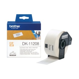 BROTHER DK-11208 NASTRO ETICHETTE BIANCO, 400 ETICHETTE/ROTOLO, 38MM..