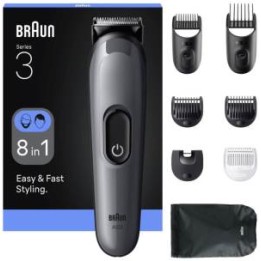 Braun Regolabarba e Capelli AIO3540 8 in 1