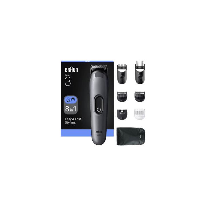 Braun Regolabarba e Capelli AIO3540 8 in 1