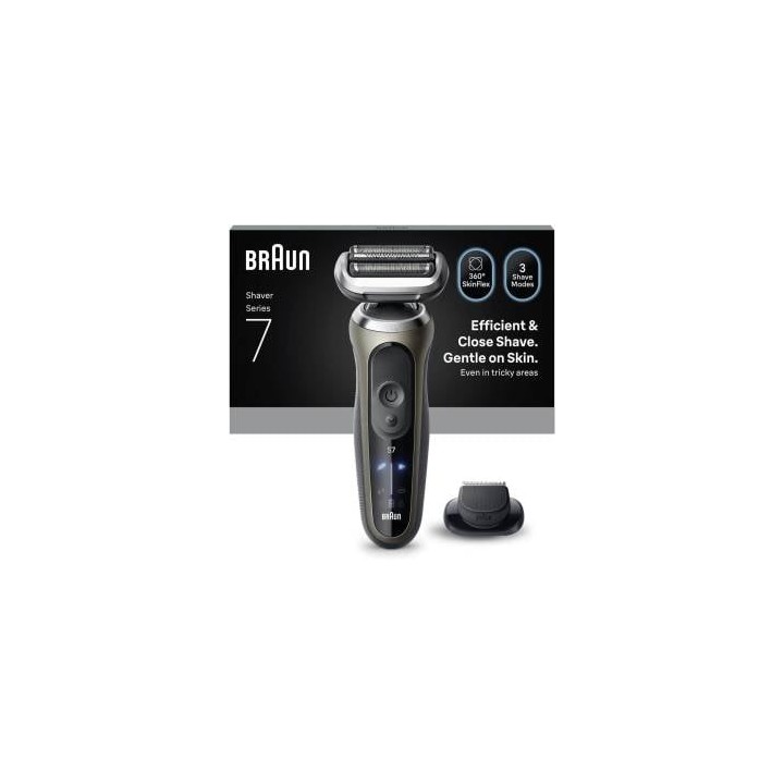 Braun Rasoio Elettrico Serie 7 Wet&Dry 3 Lame 72-C1200S Gold