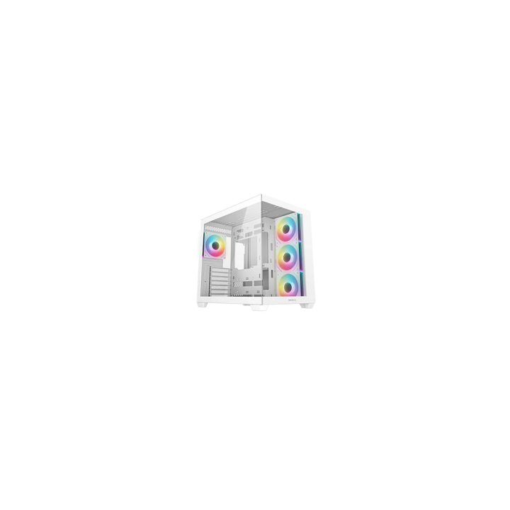 DEEPCOOL CASE MID TOWER CG530 WH 4F WHITE 2TG 4x120 PWM+ARGB FAN