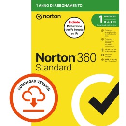 NORTON 360 STANDARD 2026 - ANTITRUFFA- 1 DISPOSITIVO 12 MESI 10GB - I.