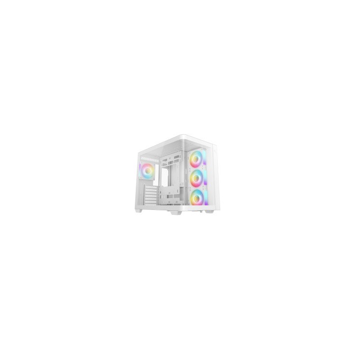 DEEPCOOL CASE MID TOWER CG530U 4F WHITE 4xARGB TG PANORAMICO