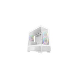 DEEPCOOL CASE MATX CG380 3F BIANCO PANORAMIC 3ARGB 2TG 360mm AIO