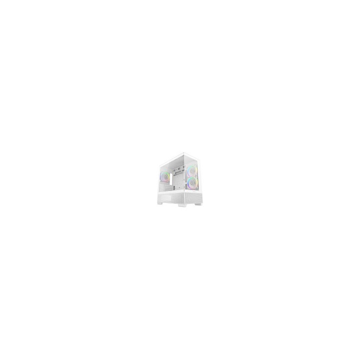 DEEPCOOL CASE MATX CG380 3F BIANCO PANORAMIC 3ARGB 2TG 360mm AIO