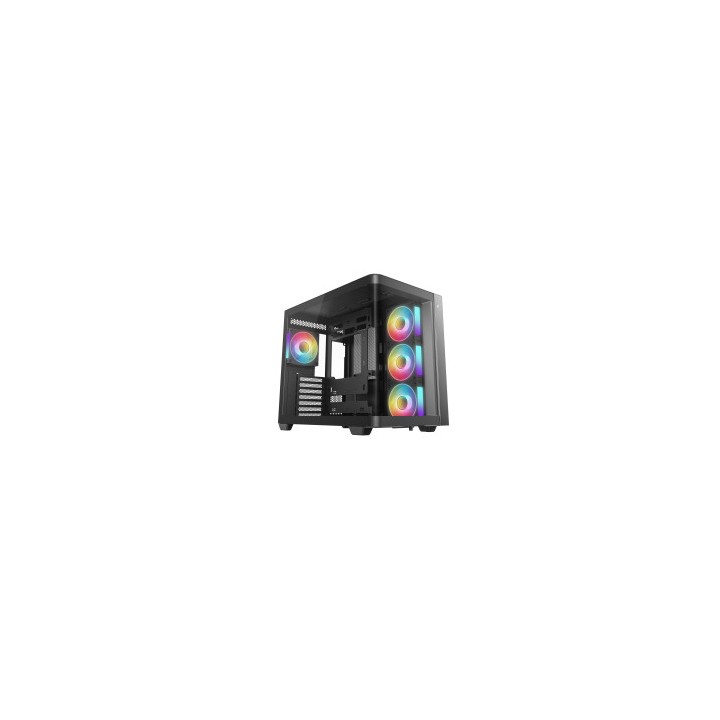 DEEPCOOL CASE MID TOWER CG530U 4F BLACK 4xARGB TG PANORAMICO