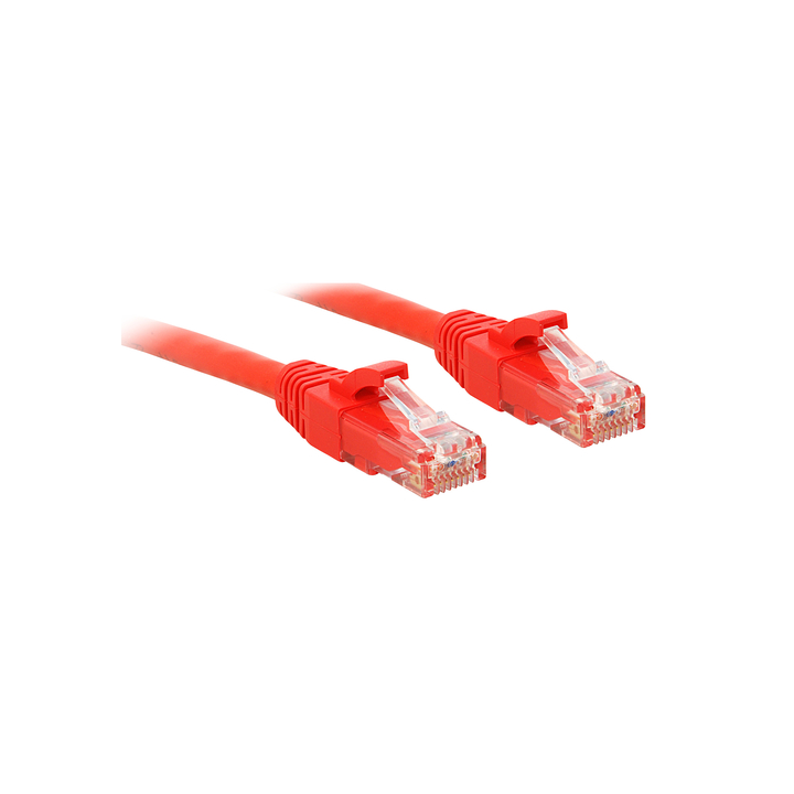 LINDY CAVO DI RETE CAT.6 U/UTP ROSSO, 0.5M