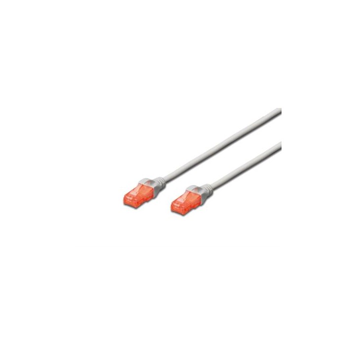 DIGITUS CAVO DI RETE UTP, CAT 6, NON SCHERMATO, 3MT, GRIGIO