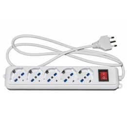 LINK MULTIPRESA 5 PRESE UNIVERSALI ITA/SCHUKO 10/16 A - SPINA 16 A CO.