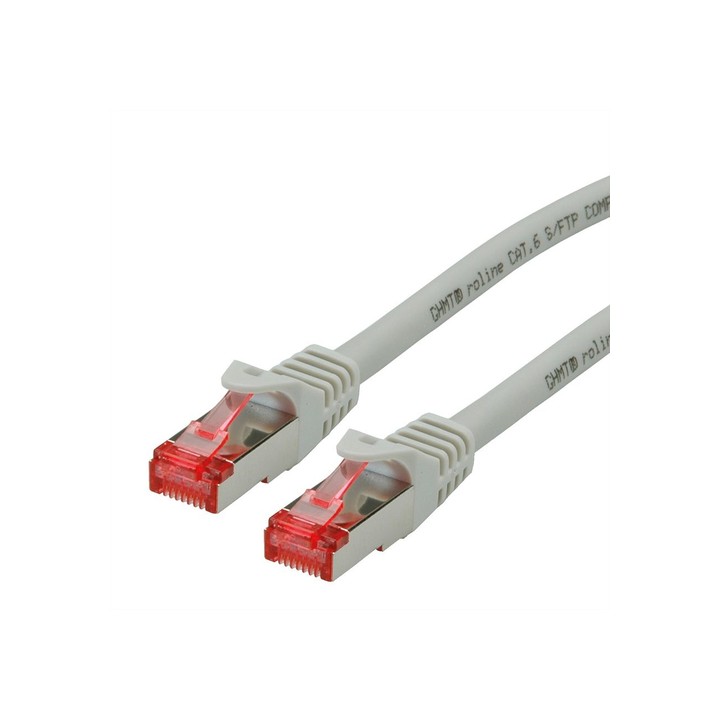ROLINE CAVO S/FTP, PIMF, PATCHCORD CAT.6, COMPONENT LEVEL, LSOH, GREY.
