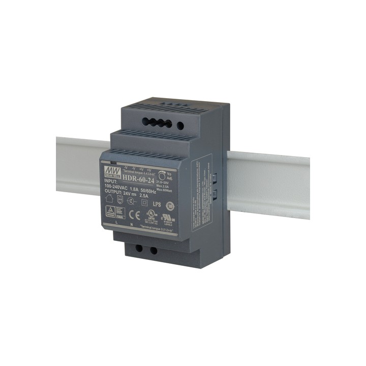 D-LINK 60W ULTRA SLIM DESIGN WITH 52.5MM (3SU) WIDTH POWER SUPPLY