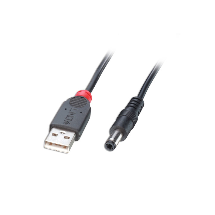 LINDY CAVO USB A MASCHIO - DC 5,5/2,5MM MASCHIO