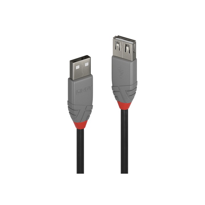 LINDY CAVO PROLUNGA 2M USB 2.0 KABEL AM/AF ANTHRA