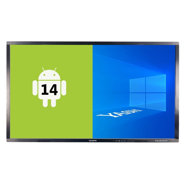 YASHI DISPLAY TOUCH INTERATTIVO 75 16:9 550 CDM 4K UHD 40 TOCCHI, 8GB.