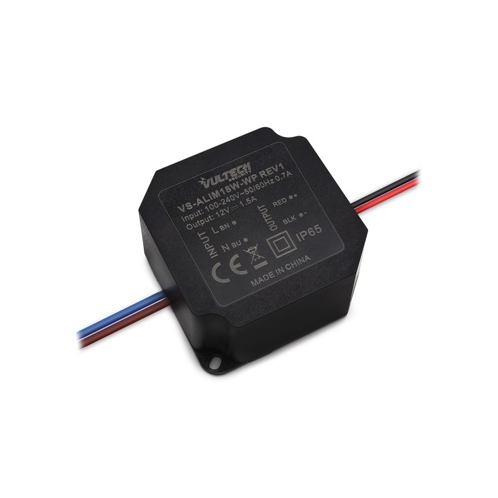 VULTECH SECURITY ALIMENTATORE 12V 1,5A IP65 WATERPROOF