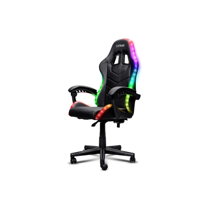 TRUST SEDIA GAMING CON ILLUMINAZIONE LED RGB - GXT 704 RONIQ RGB - NE.