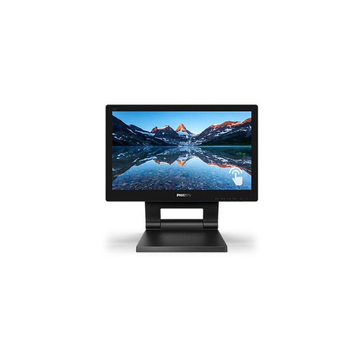 PHILIPS MONITOR TOUCH 15,6 1366x768, IP54, 1O PUNTI TOCCO, VGA/DVI/DP.