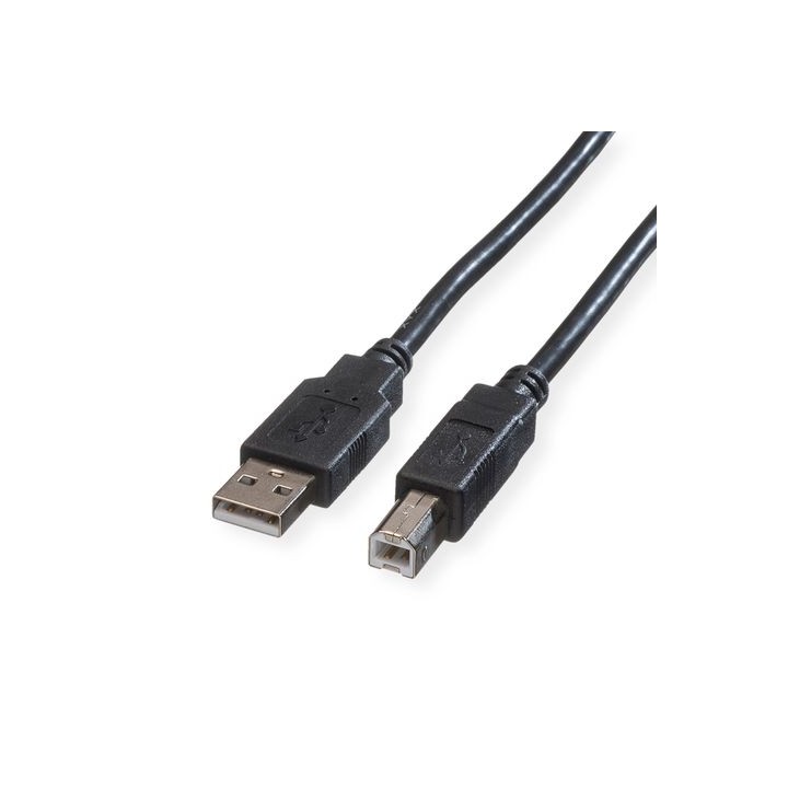 ROLINE GREEN CAVO USB2.0, A - B, M/M, BLACK, 1.8M