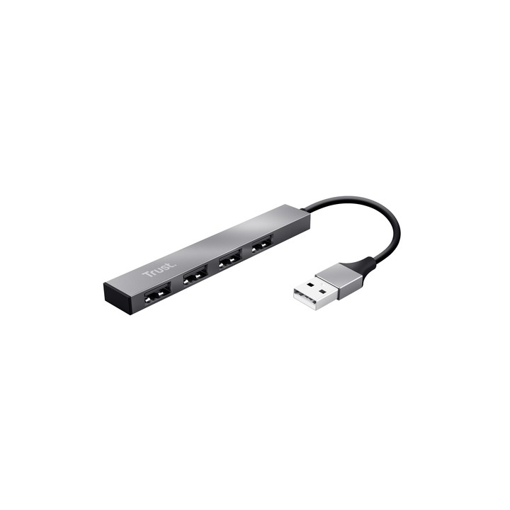 TRUST MINI USB HUB 4 PORTE HALYX ALUMINIUM