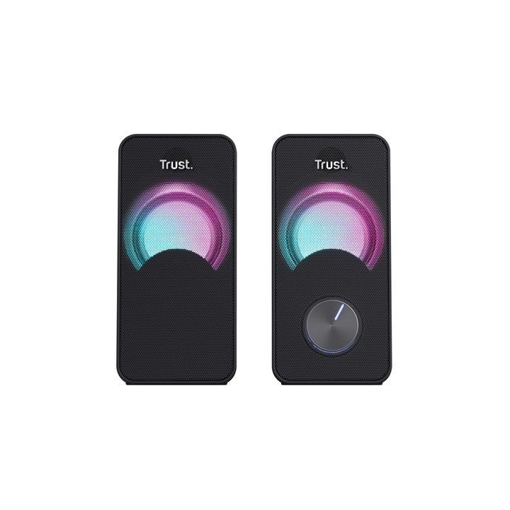 TRUST SET ALTOPARLANTI SPEAKERS 2.0 12W PICCO (6W RMS) ILLUMINATI LED.