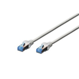 DIGITUS CAVO DI RETE F/UTP, CAT 5E, SCHERMATO, 1MT, GRIGIO