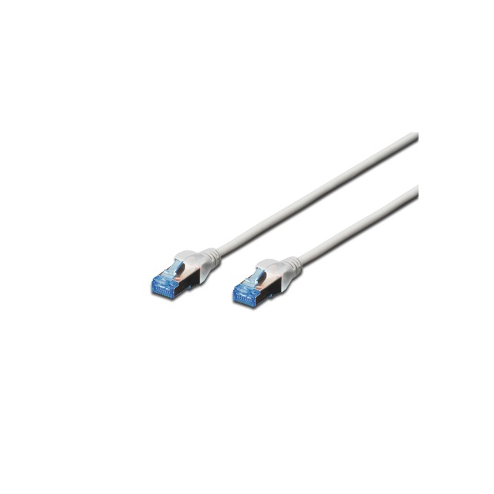 DIGITUS CAVO DI RETE F/UTP, CAT 5E, SCHERMATO, 1MT, GRIGIO