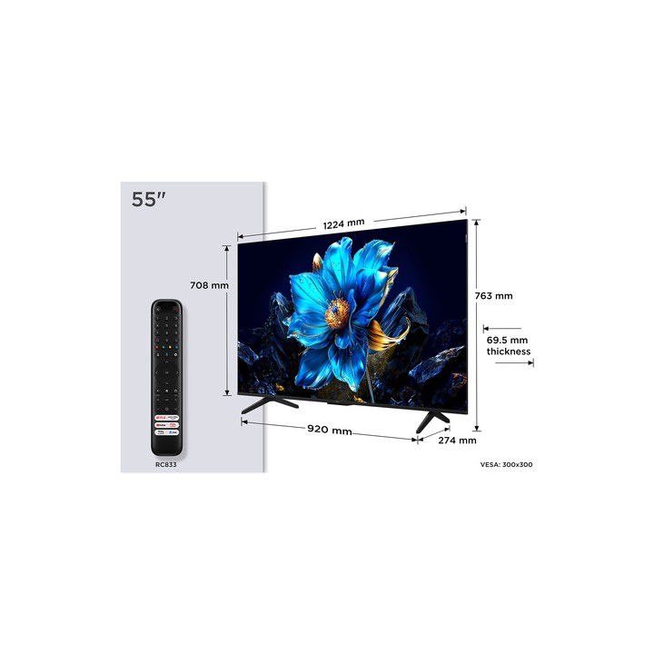 TCL SMART TV QLED 55" 4K