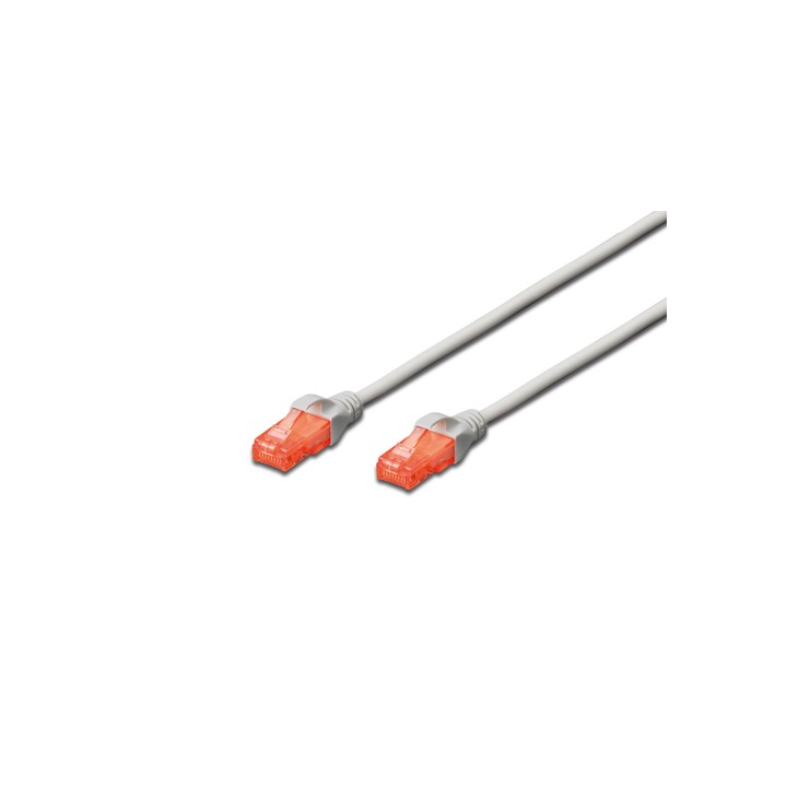 DIGITUS CAVO RETE UTP CAT 6 NON SCHERMATO MT 1 GRIGIO