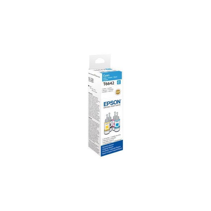 EPSON FLACONE INK CIANO 70ML PER SERIE L ECO TANK, T6641