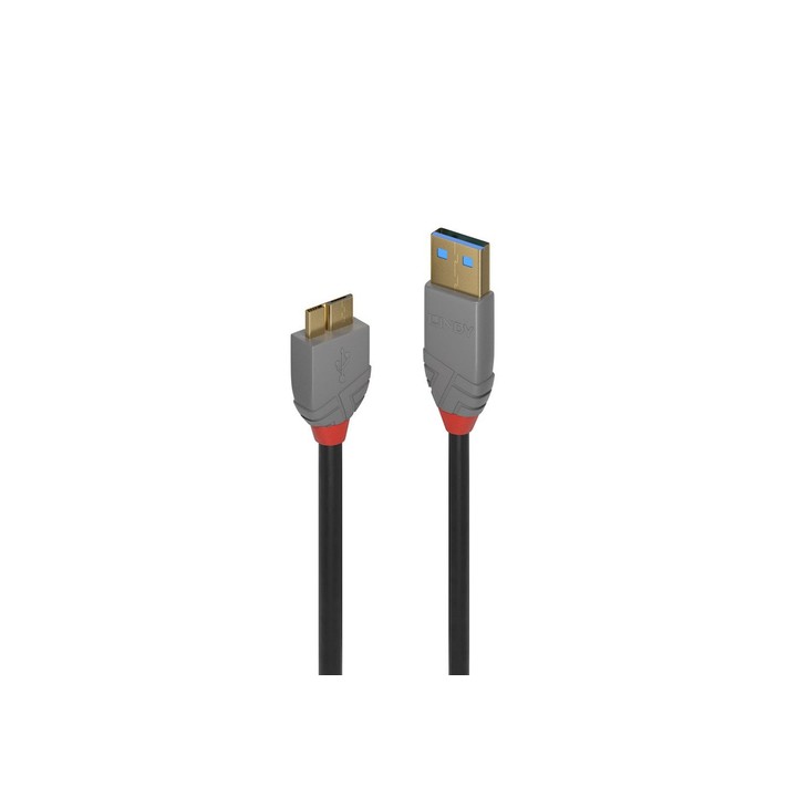 LINDY CAVO USB ANTHRA LINE 3.0 TIPO A MASCHIO A MICRO B MASCHIO 1 MT..