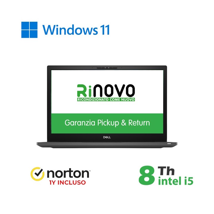 RINOVO DELL NB REFURBISHED LATITUDE E7490 I5-8X00U DDR4 16GB SSD 512G.