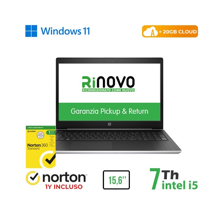 RINOVO NB HP REFURBISHED 450 G5 i5-7X00U DDR4 8GB SSD 512GB 15.6" No..