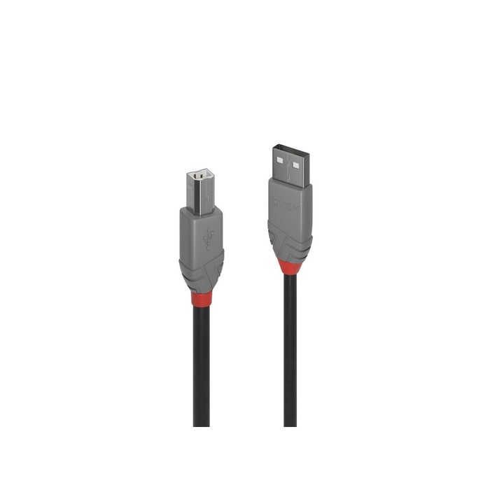 LINDY CAVO USB 2.0 TIPO A A B ANTHRA LINE 7.5MT