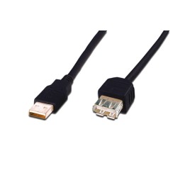 DIGITUS CAVO USB 2.0, A/A, M/F, COLORE NERO, 1,80MT