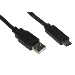 LINK CAVO USB 2.0 "A" MASCHIO TIPO C MT 1 COLORE NERO PVC NICHEL PLAT.