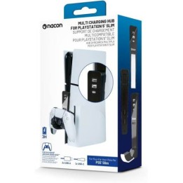 Nacon PS5 Nacon Base di Ricarica Dual Sense/Edge + Hub USB