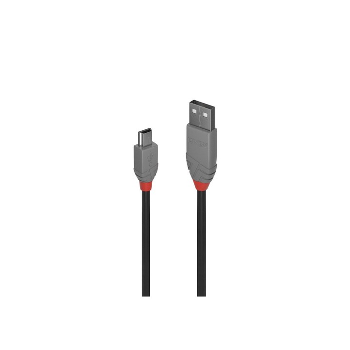 LINDY 3M USB 2.0 KABEL A/MINI-B, ANTHRA