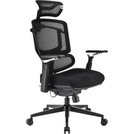 SHARKOON SEDIA OFFICE FABRIC SEAT BASE 3D ARMREST HEADREST 5 HEIGHTS..