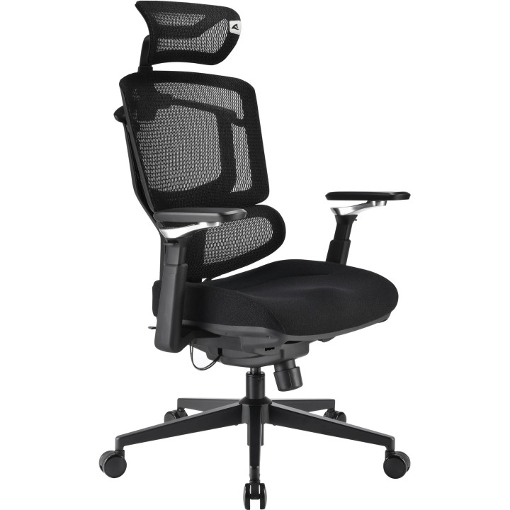 SHARKOON SEDIA OFFICE FABRIC SEAT BASE 3D ARMREST HEADREST 5 HEIGHTS..