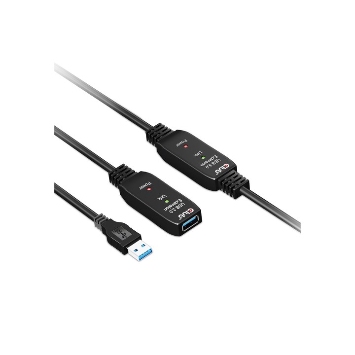 CLUB3D CAVO USB TYPE A GEN 1 ACTIVE REPEATER 10METER / 30FT SUPPORTS..