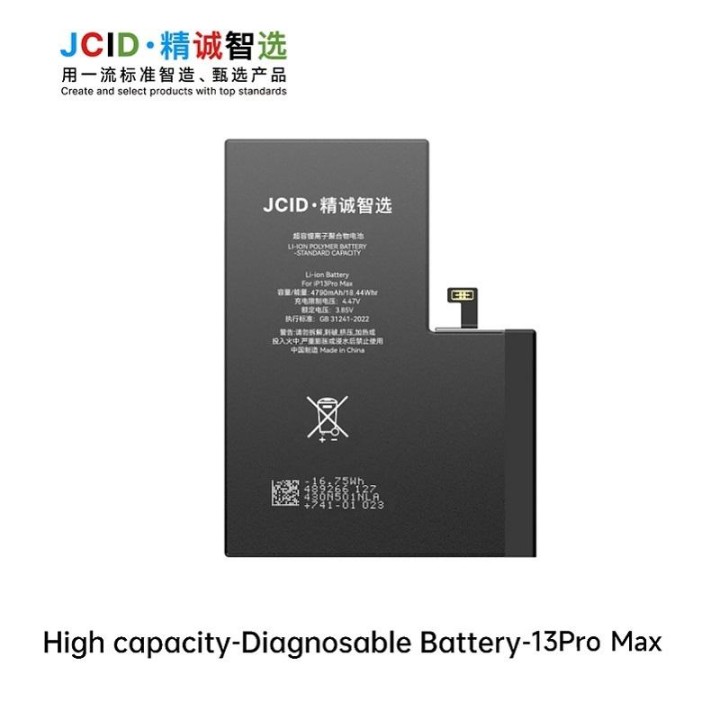 JCID BATTERIA DE GRANDE CAPACITA (4790 MAH) PER APPLE IPHONE 13 PRO M.