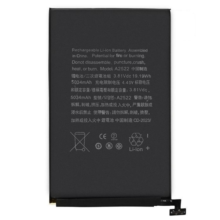 BATTERIA ORIGINALE A2522 PER APPLE IPAD MINI 6 / IPAD MINI (2021) A25.