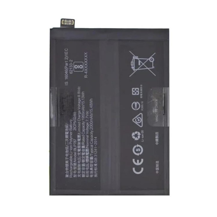 BATTERIA BLP787 PER OPPO RENO4 PRO (CPH2109) / RENO4 PRO 5G (CPH2089)