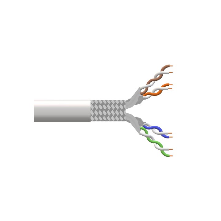 LINK CAVO SOLIDO SCHERMATO S/FTP PER RETI CATEGORIA 6A LSZH AWG23 IN..